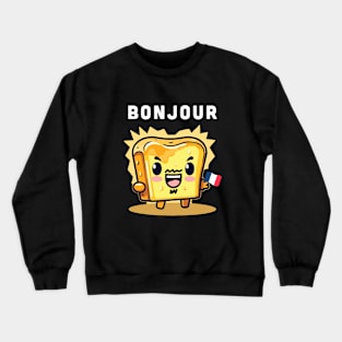 Bonjour French Toast Kawaii Crewneck Sweatshirt